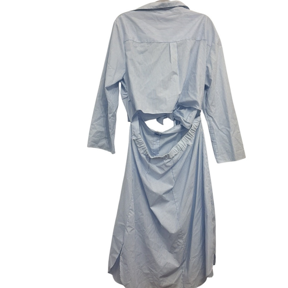 Zara Light Blue Long Sleeve Dress - Picture 5 of 5